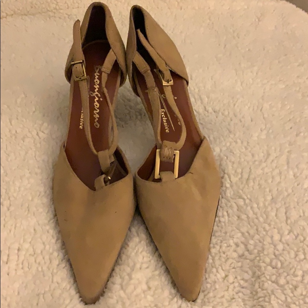 Buorgiorno Exclusive suede shoes with metal accent